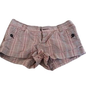 American Eagle shorts, tan plaid, size 4